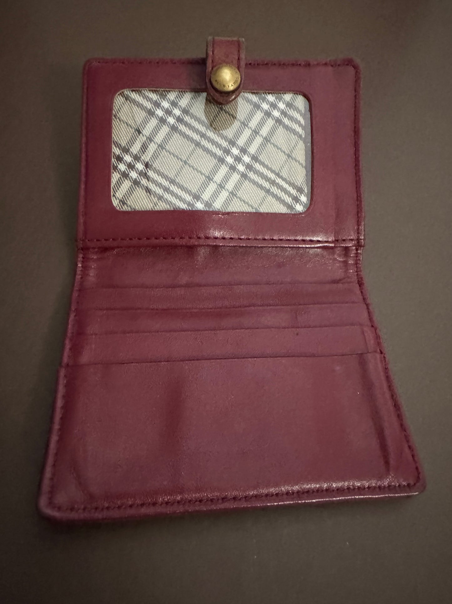 Burberry - Small Leather & Canvas Wallet