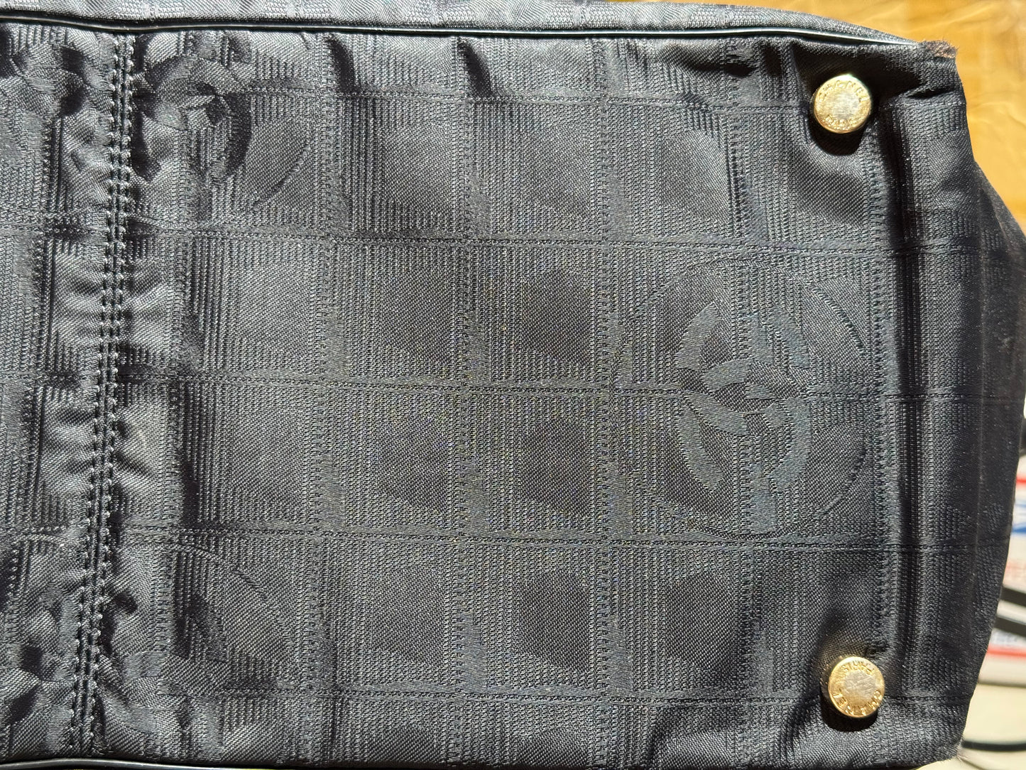 π€ Chanel Travel Line Tote β Black Nylon & Leather