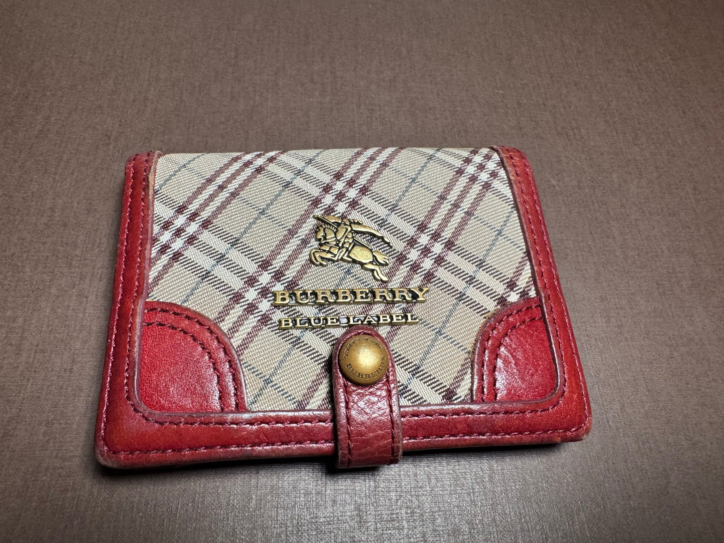 Burberry - Small Leather & Canvas Wallet